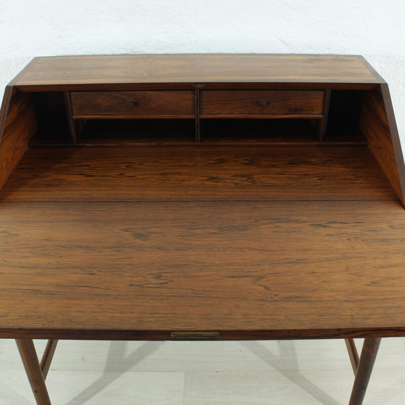 Vintage german writing desk in rosewood 1960s