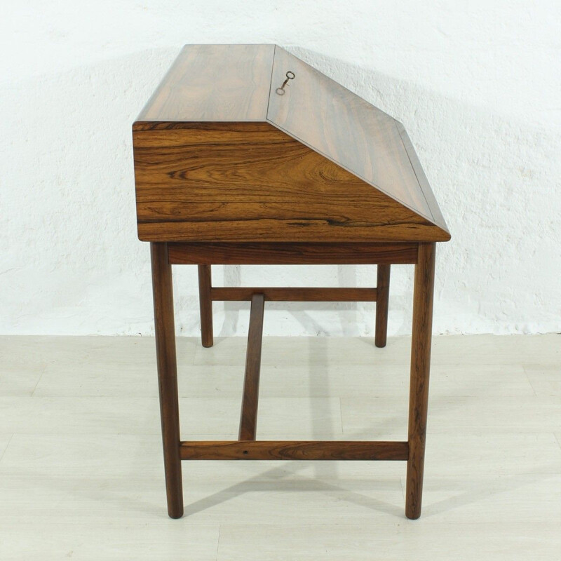 Vintage german writing desk in rosewood 1960s