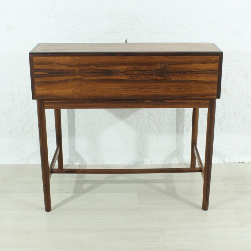 Vintage german writing desk in rosewood 1960s