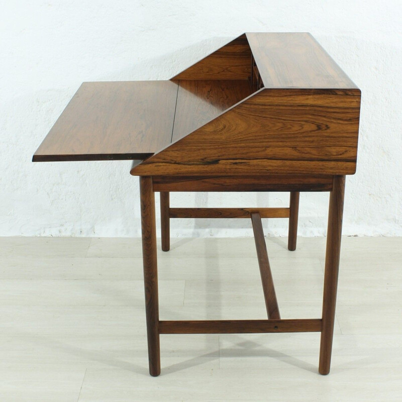 Vintage german writing desk in rosewood 1960s