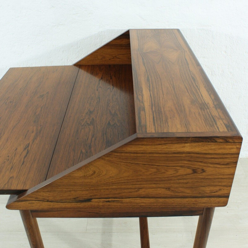 Vintage german writing desk in rosewood 1960s