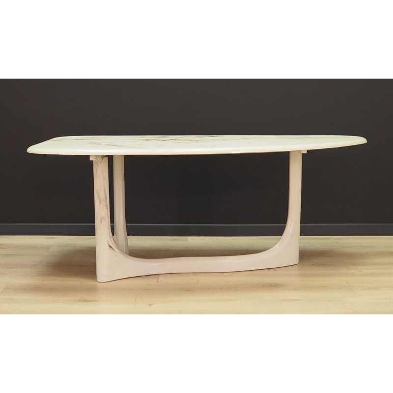 Vintage marble coffee table Danish design