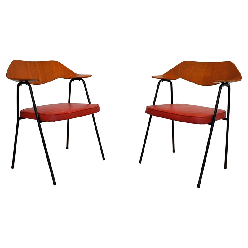 Pair of armchairs model 675, Robin DAY - 1950s