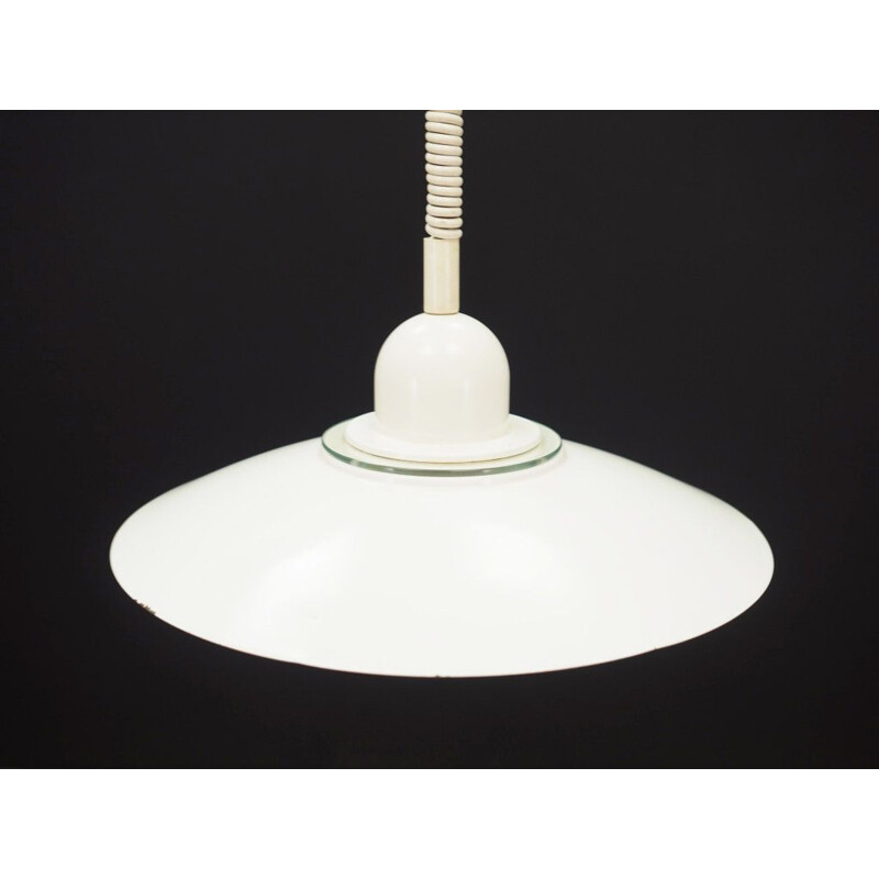 Vintage white pendant lamp 1970