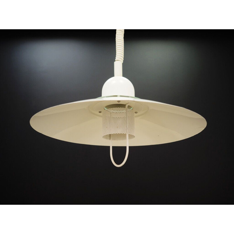 Vintage white pendant lamp 1970