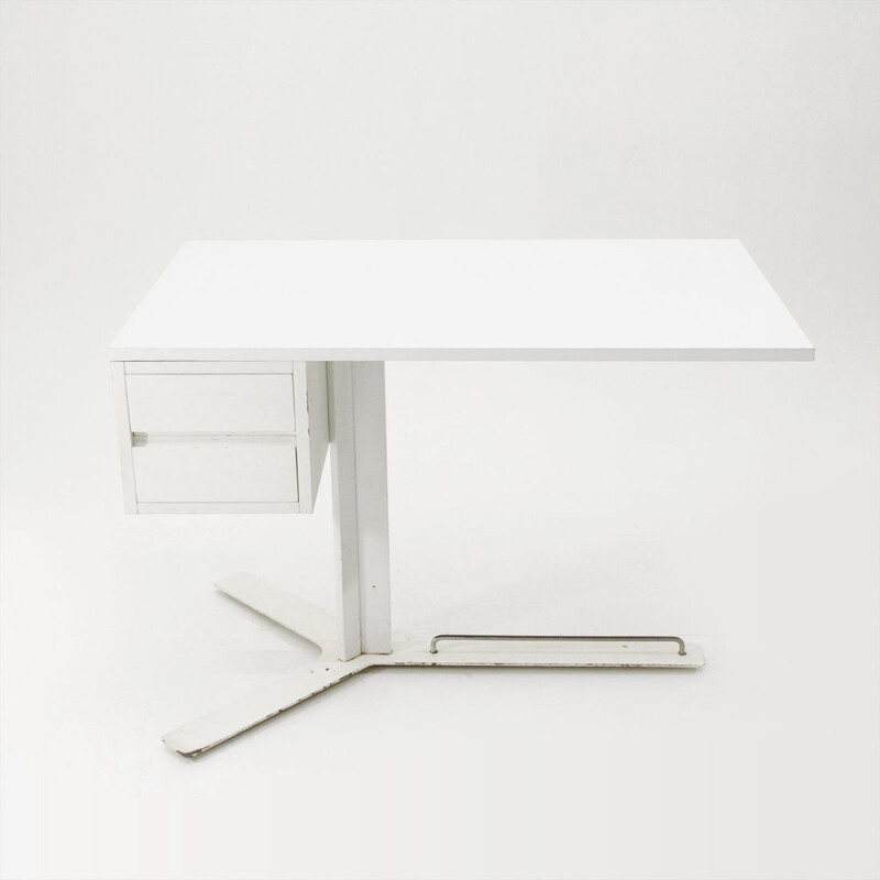 Vintage white desk by Antonello Mosca for Sormani