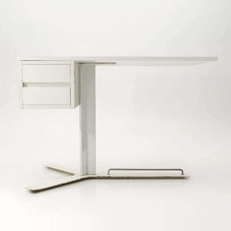 Vintage white desk by Antonello Mosca for Sormani