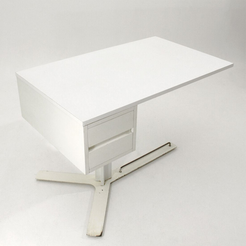 Bureau vintage blanc par Antonello Mosca pour Sormani