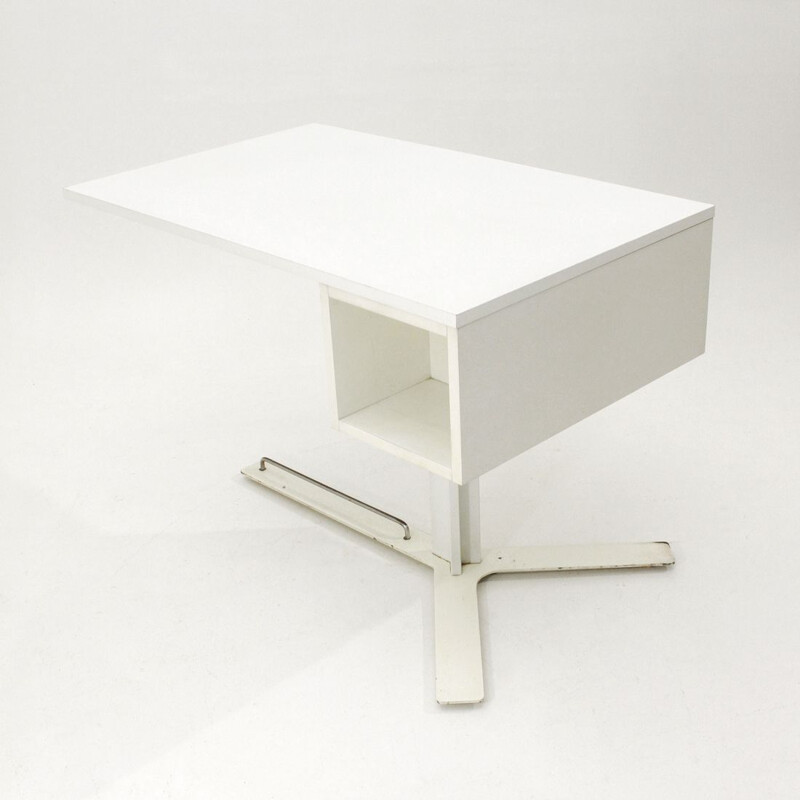 Bureau vintage blanc par Antonello Mosca pour Sormani