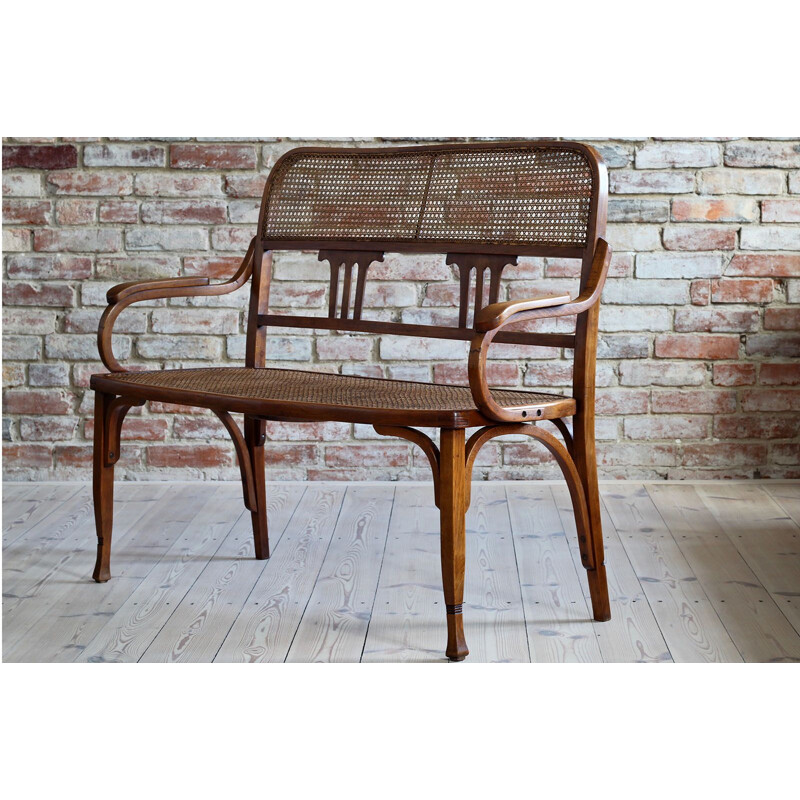 Vintage bentwood bench settee