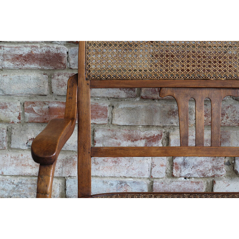 Vintage bentwood bench settee