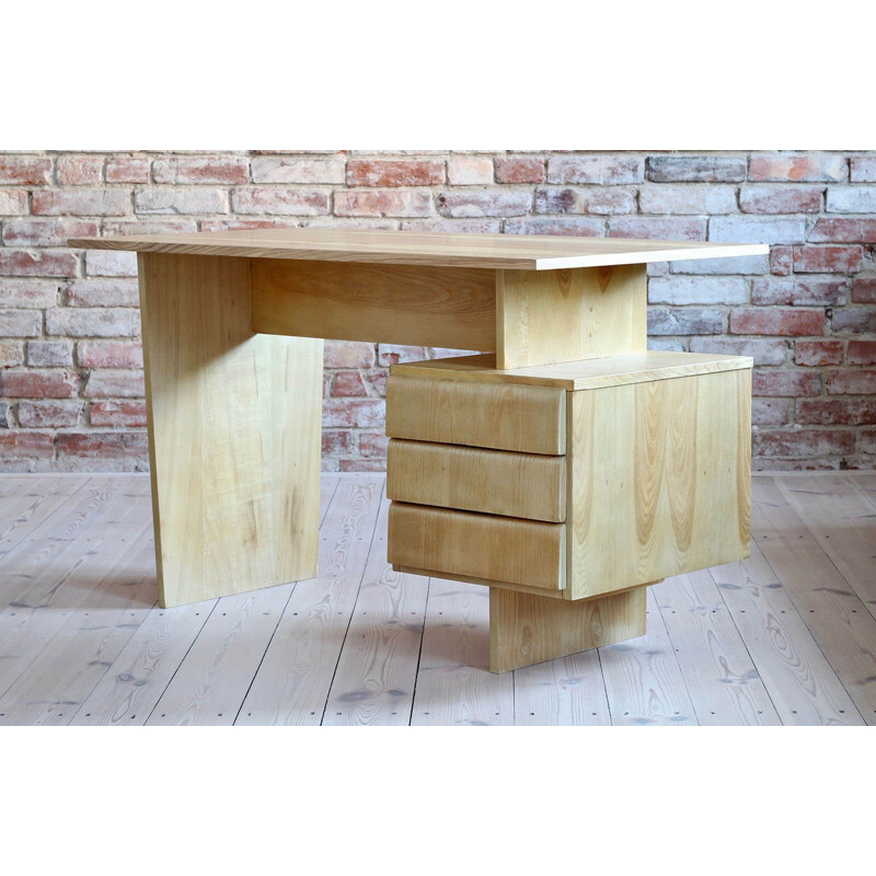 Vintage desk, writing table by Bohumil Landsman