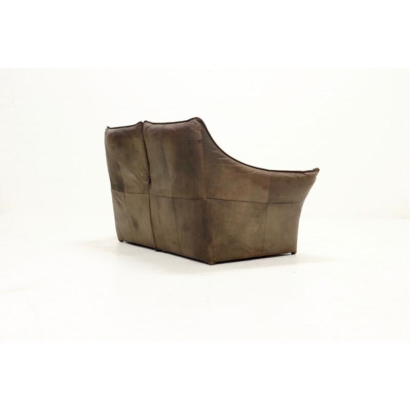 Vintage sculptural Gerard Van Den Berg Denver Sofa for Montis