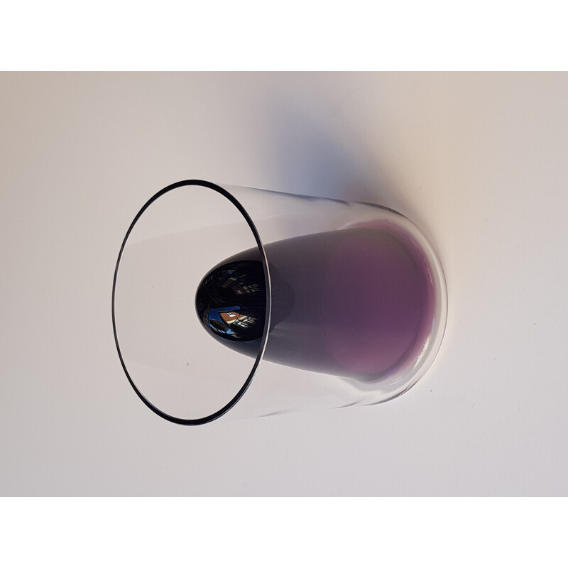 Vase vintage en verre violet par Wirkkala pour Rosenthal