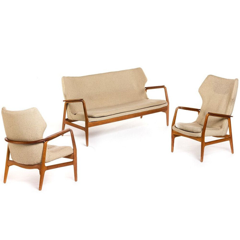 Ensemble Vintage avec canapé et deux chaises par Aksel Bender Madsen pour Bovenkamp 1960