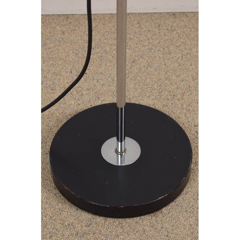 Lampada da terra vintage Diabolo in metallo nero di Jo Hammerborg per Fog & Morup, 1960