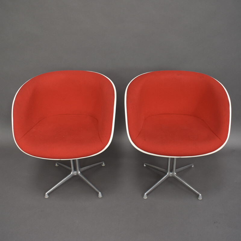 Ensemble de 6 fauteuils vintage La Fonda par Eames, USA 1970s