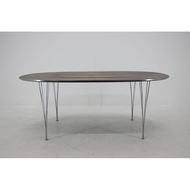 Vintage Super Ellipse table for Fritz Hansen in rosewood 1970s