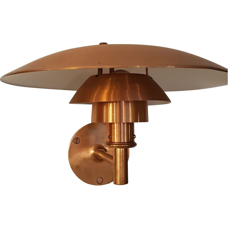 PH 4-53 wall lamp in copper by Poul Henningsen for Louis Poulsen