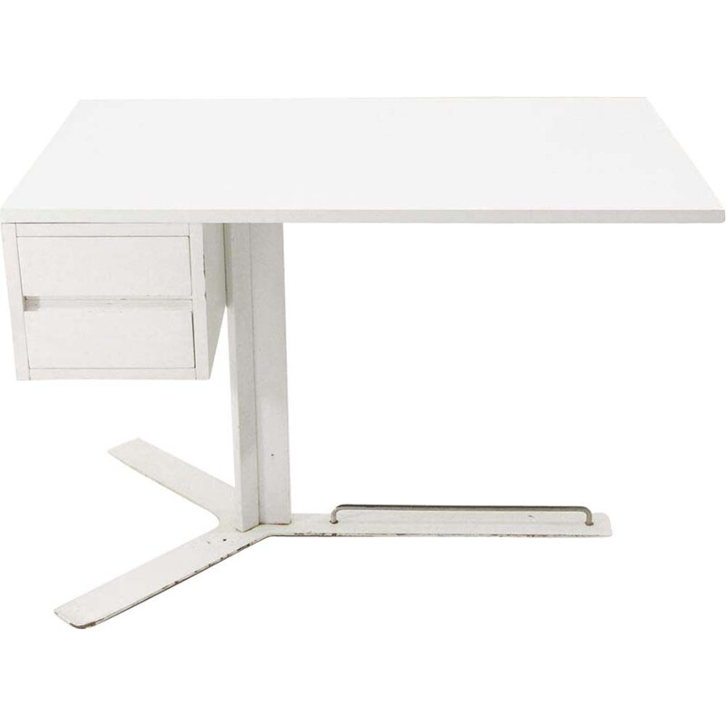 Vintage white desk by Antonello Mosca for Sormani