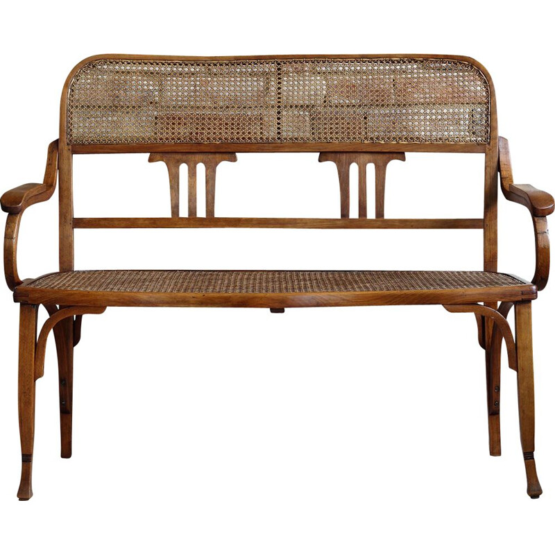 Vintage bentwood bench settee