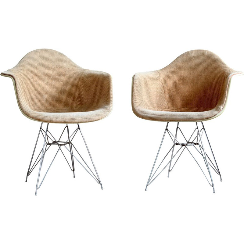 Ensemble de 2 fauteuils DAR vintage par Charles et Ray Eames pour Herman Miller par Zenith Plastics