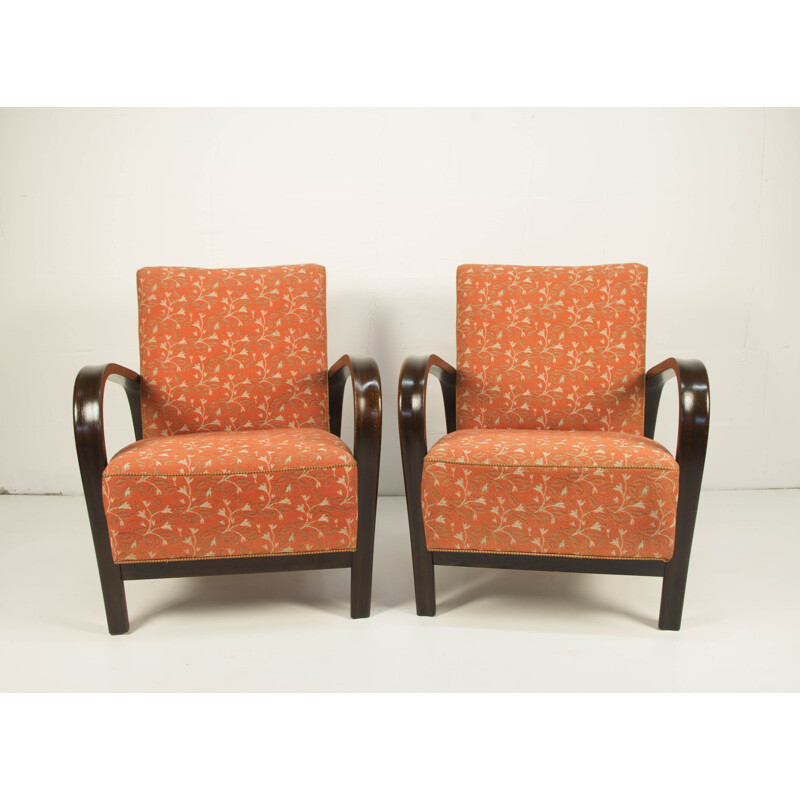 Suite de 2 fauteuils vintage par Kozelka a Kropacek