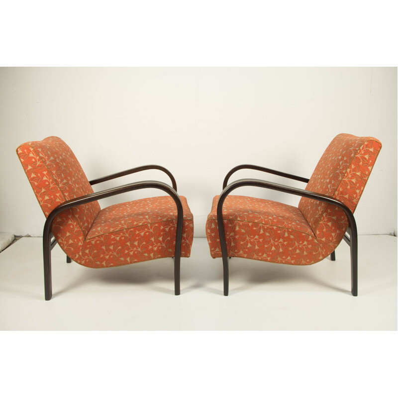 Set of 2 vintage armchairs by Kozelka a Kropacek