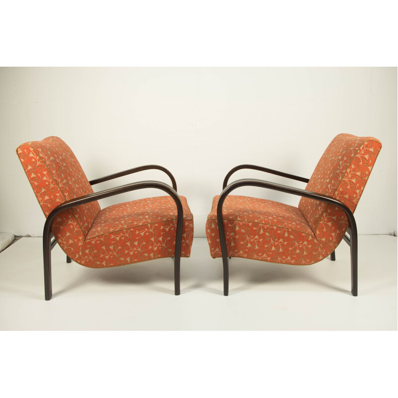 Suite de 2 fauteuils vintage par Kozelka a Kropacek