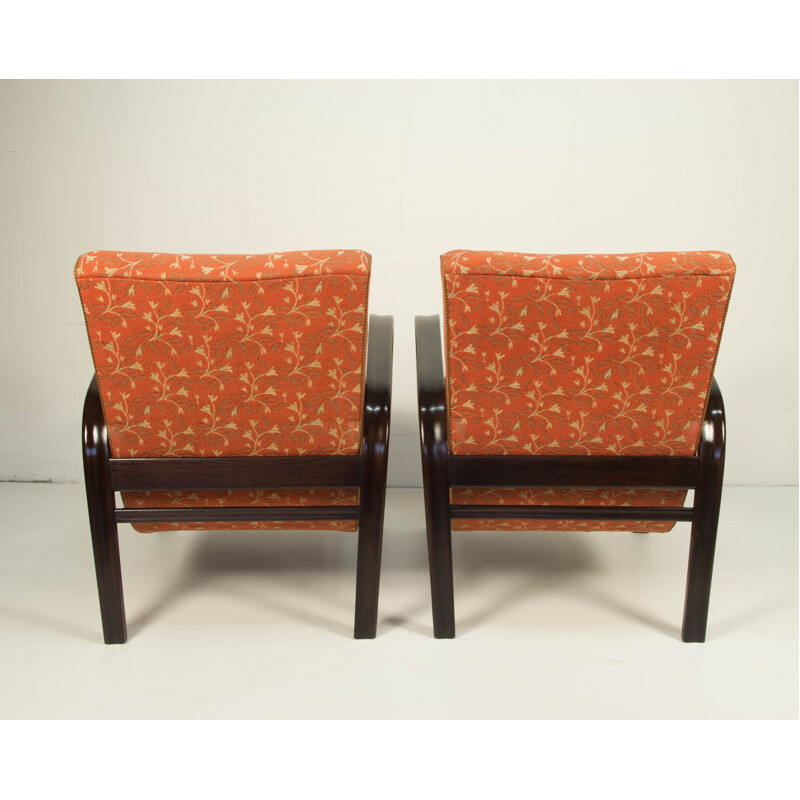 Set of 2 vintage armchairs by Kozelka a Kropacek