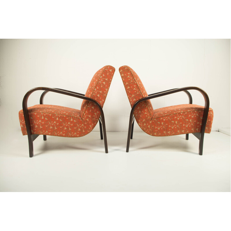 Set of 2 vintage armchairs by Kozelka a Kropacek