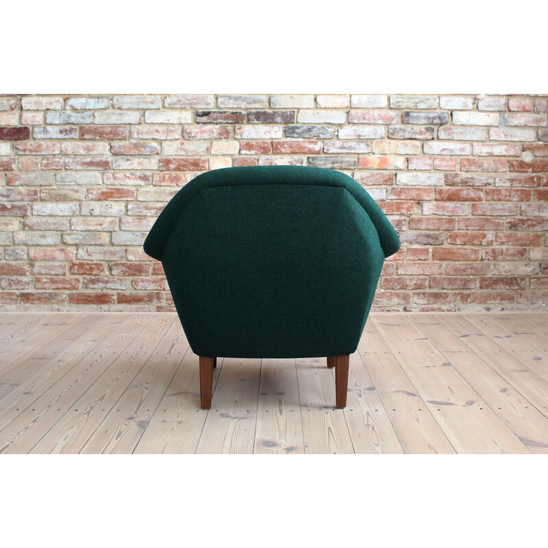 Vintage Scandinavian living room set in Emerald green Holm Fabriker Sweden