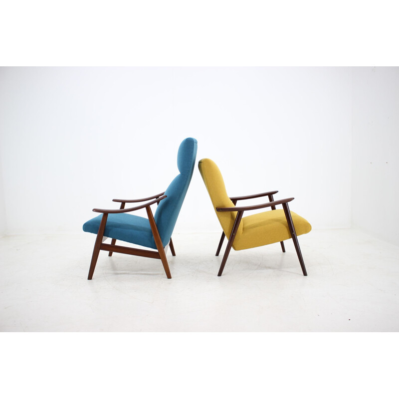 Suite de deux fauteuils vintage danois 1960