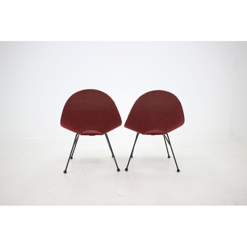 Suite de 2 fauteuils vintage coquille des années 1970
