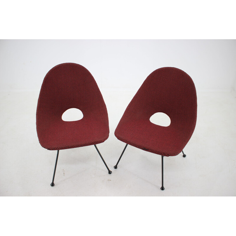 Suite de 2 fauteuils vintage coquille des années 1970