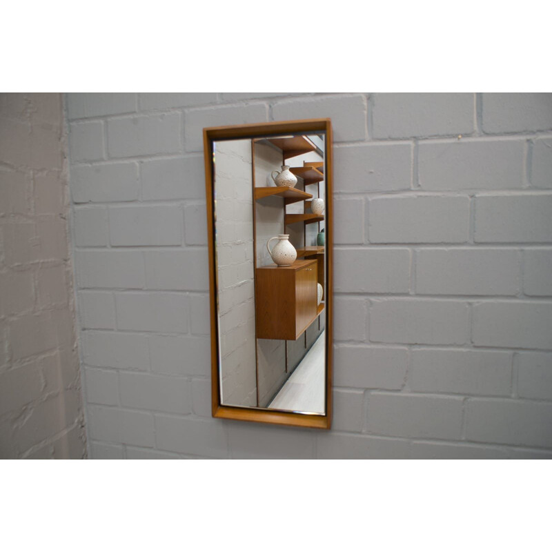 Specchio moderno vintage in legno 1960