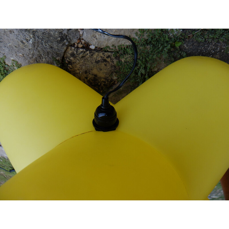 Vintage french Jack lamp by Tom Dixon in yellow plastic 1990