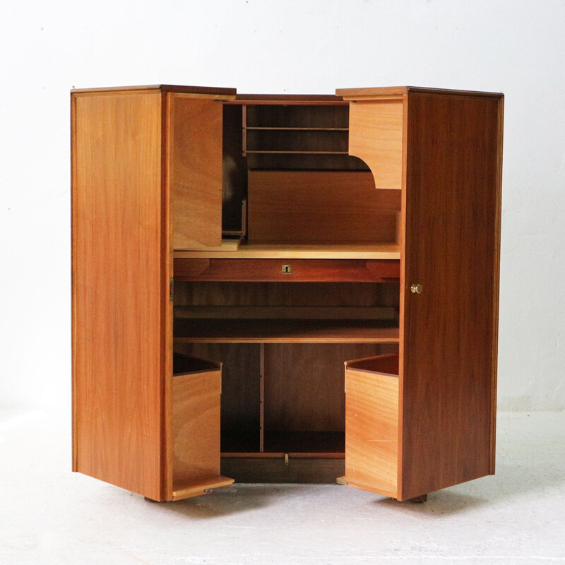 Bureau vintage Magic Box de Mummenthaler & Meier en teck, années 1960