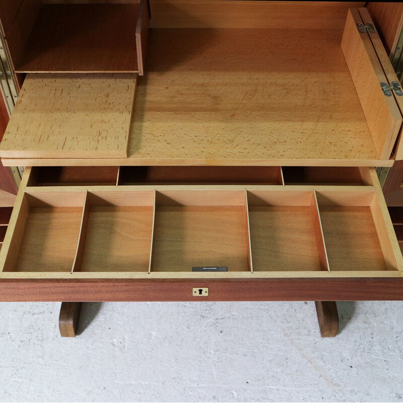 Vintage desk Magic Box by Mummenthaler & Meier in teak, 1960s