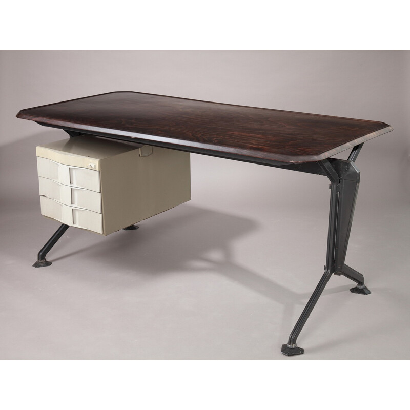 Desk in wood and metal, Studio Architetti B.B.P.R - 1960s
