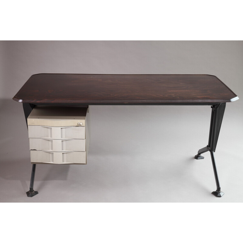 Desk in wood and metal, Studio Architetti B.B.P.R - 1960s