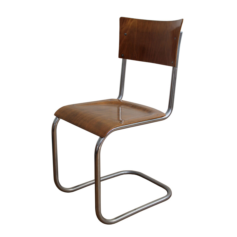 Vintage chair modernist tubular cantilever by Mart Stam for Gottwald 1930s