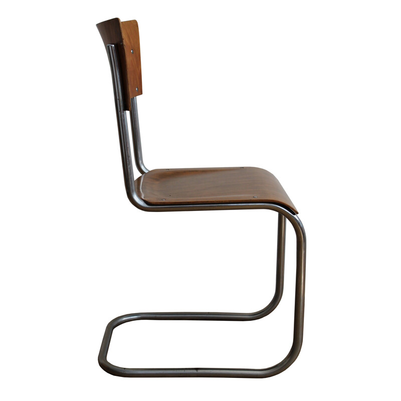 Vintage chair modernist tubular cantilever by Mart Stam for Gottwald 1930s