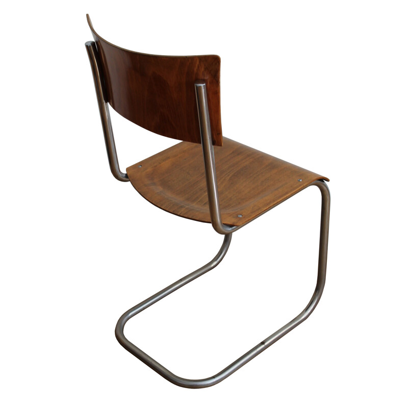 Vintage chair modernist tubular cantilever by Mart Stam for Gottwald 1930s