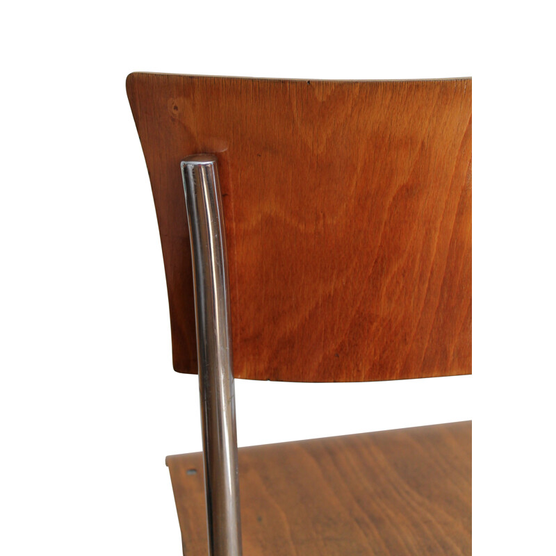 Chaise vintage moderniste en porte-à-faux tubulaire par Mart Stam pour Gottwald années 1930