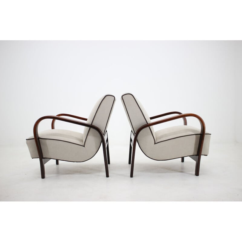 Set of 2 vintage armchairs by Kropáček, Koželka, 1960s