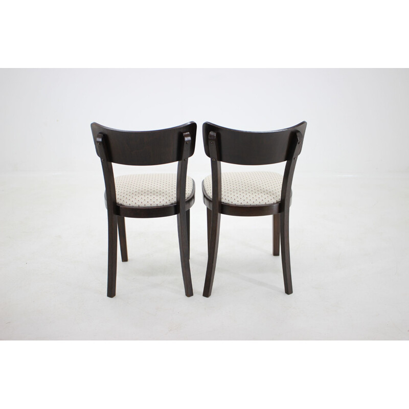 Set van 4 vintage Thonet eetkamerstoelen, 1950