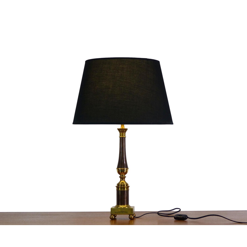Vintage neoclassical column table lamp