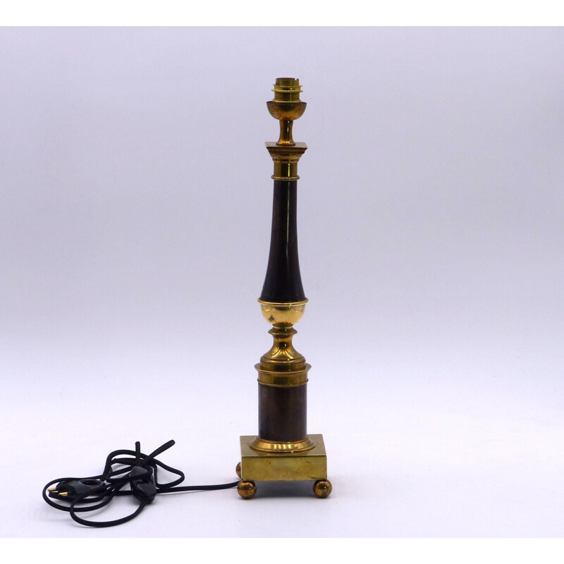 Vintage neoclassical column table lamp