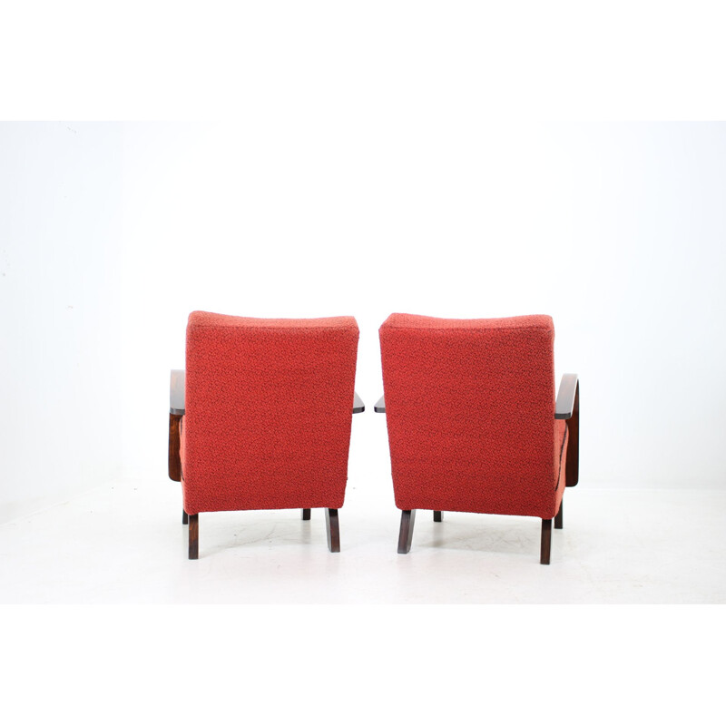 Suite de deux fauteuils vintage par Jindich Halabala